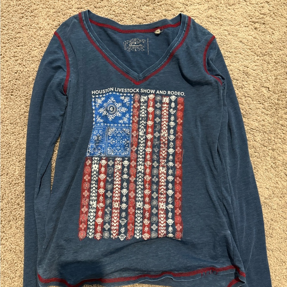 Houston Rodeo Long Sleeved Womens Shirt
